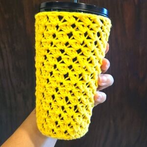 Crochet Reusable Cozy Cup Sleeve